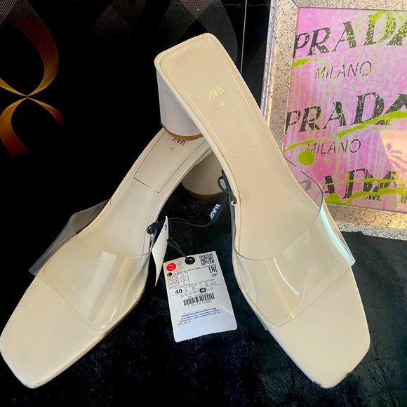 Zara Shoes - NWT Zara Transparent Chunky Heel